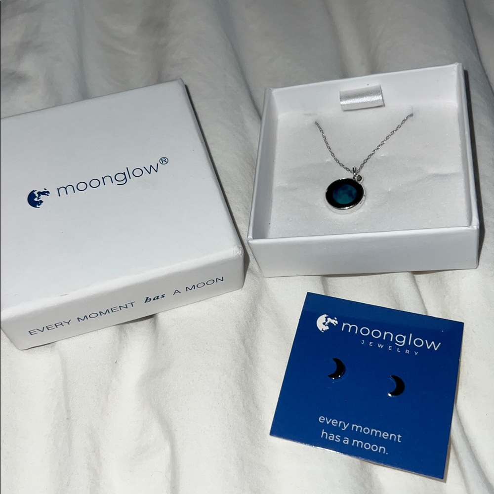 Moon Necklace & earrings